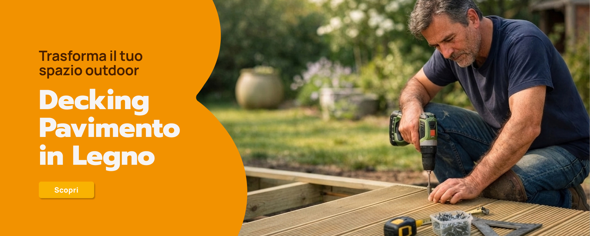 Pavimentazione in legno Decking da esterno - Brico Legno Store