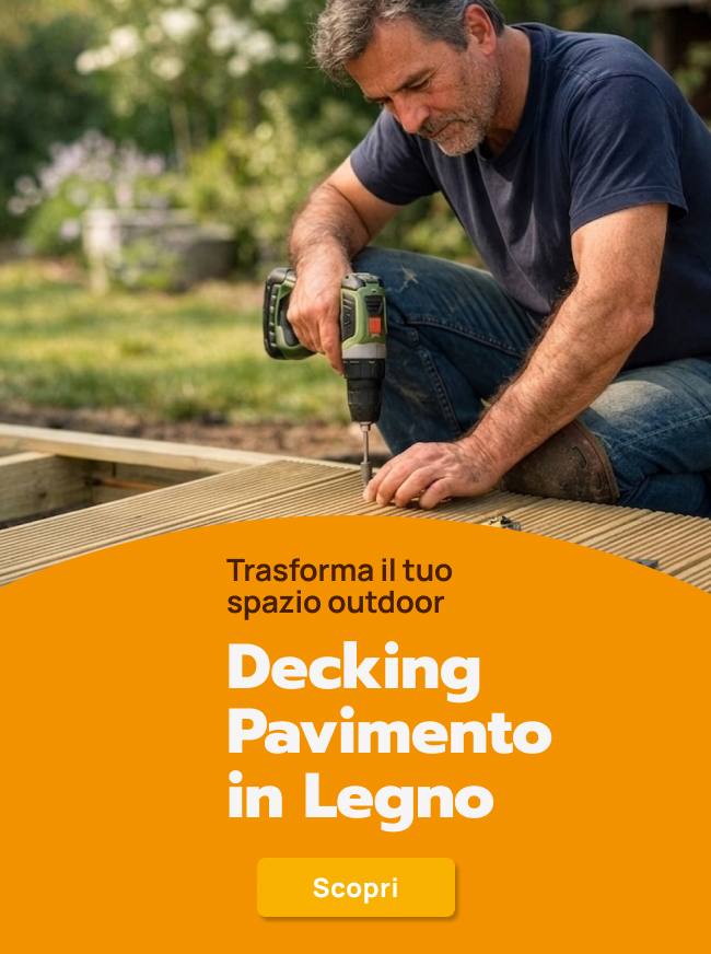 Pavimentazione in legno Decking da esterno - Brico Legno Store