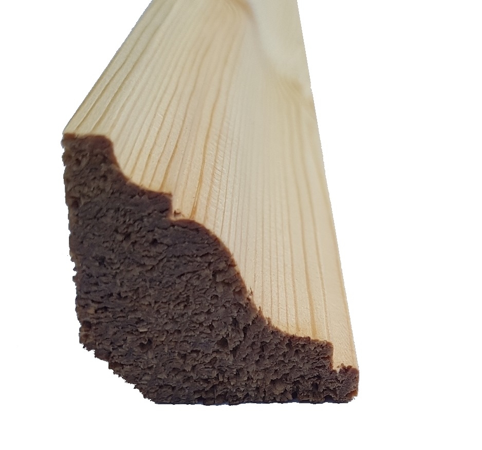 Cornice in legno grezzo Stock Photo