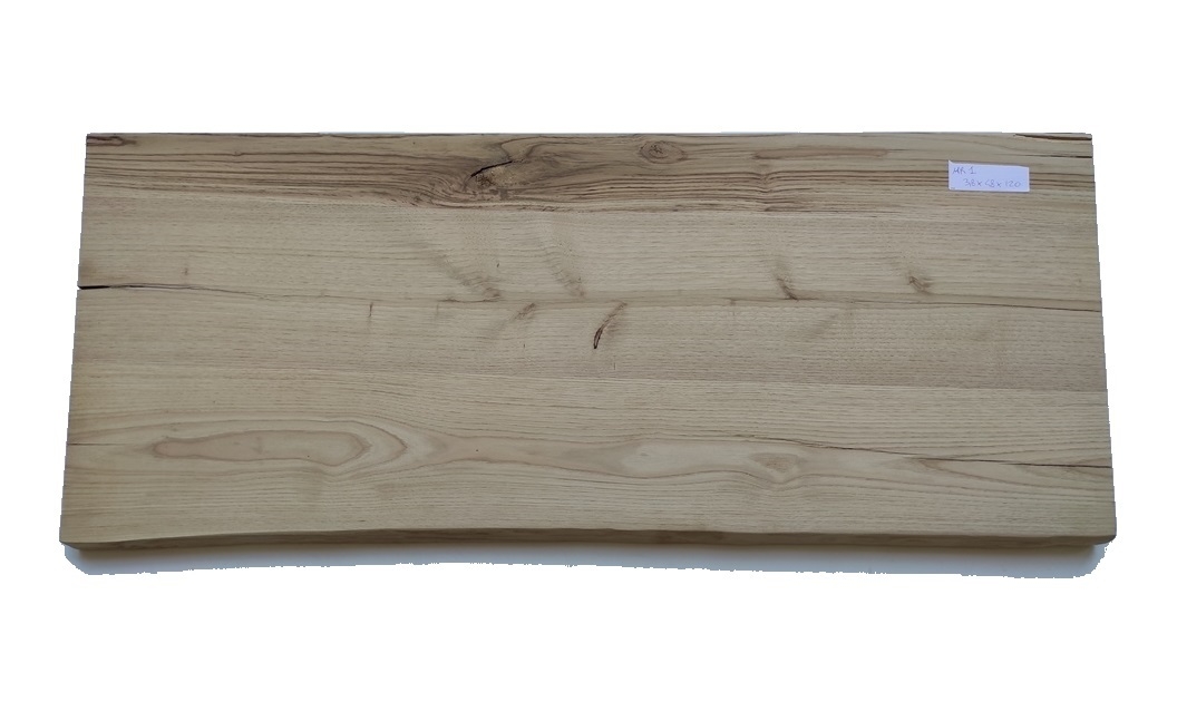 Piano tavolo in legno di Frassino: Piano Tavolo In Legno Frassino Massello  Non Refilato cm 3 x 90 x 250