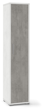 Sarmog Colonna 1 anta h182 l38 kit cod. Db364k Ossido bianco Cemento