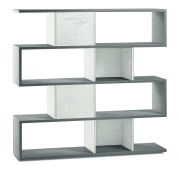 Sarmog Libreria modulare h150 l150 kit cod. Db324k Cemento Ossido bianco