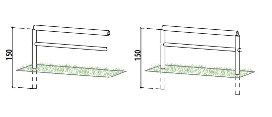 recinzione componibile con fori e incavi rec1f1i