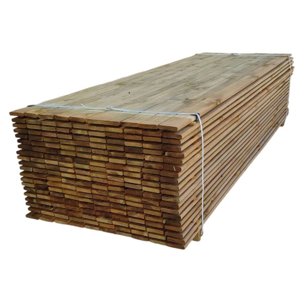 Pavimento in legno per Esterno Decking in Legno di Pino Impregnato in Autoclave - Brico Legno Store