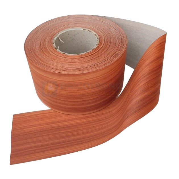 Bordo Tranciato Legno Padouk 6/10 precollato Largo mm 200