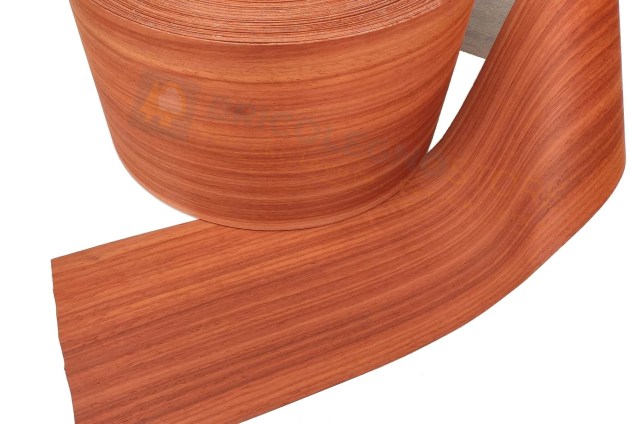 Bordo Tranciato Legno Padouk 6/10 precollato Largo mm 200