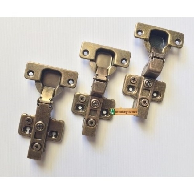 Cerniera A Scatto Anticata Bronzata Chiusura Soft 110° Con Clip_collo0