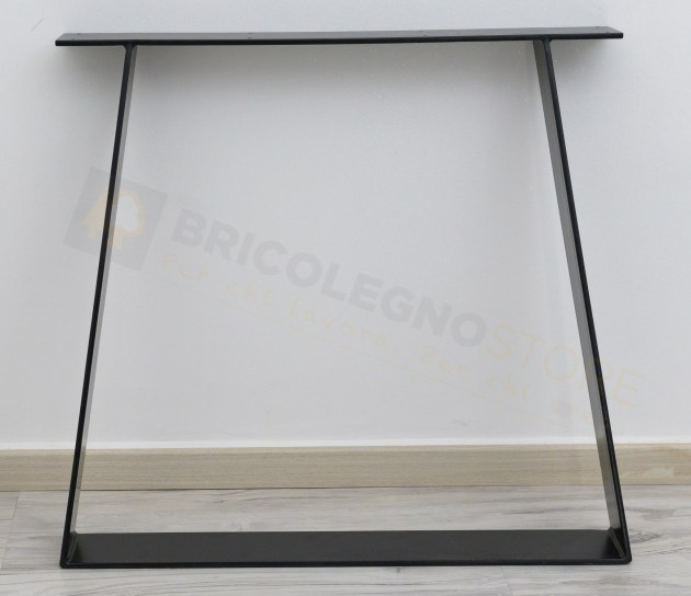 Coppia Gambe Tavolo In Ferro mod. Tilted Easel - cm H 72 x L 80