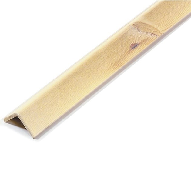 Coprispigolo in Pino grezzo 28 x 28 x 3000 mm