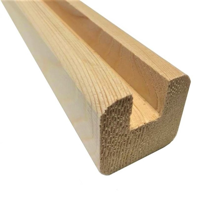 Cornice Terminale per Grigliato In Abete/Pino mm 42 x 42 x 2500