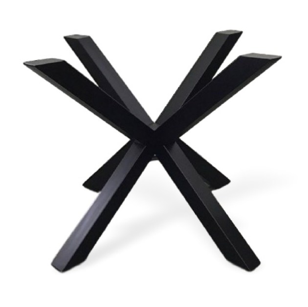Gamba Tavolo In Ferro mod. CROSS cm H 72 x 87 X 87