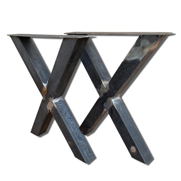 Gamba Tavolo In Ferro mod. X cm H 72 x L 65 cm