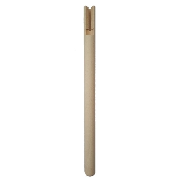 Gamba Tavolo Legno Faggio grezza tonda mod. Fina