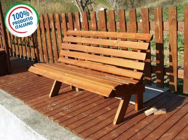 Panchina Da Giardino Con Schienale mod. Elice