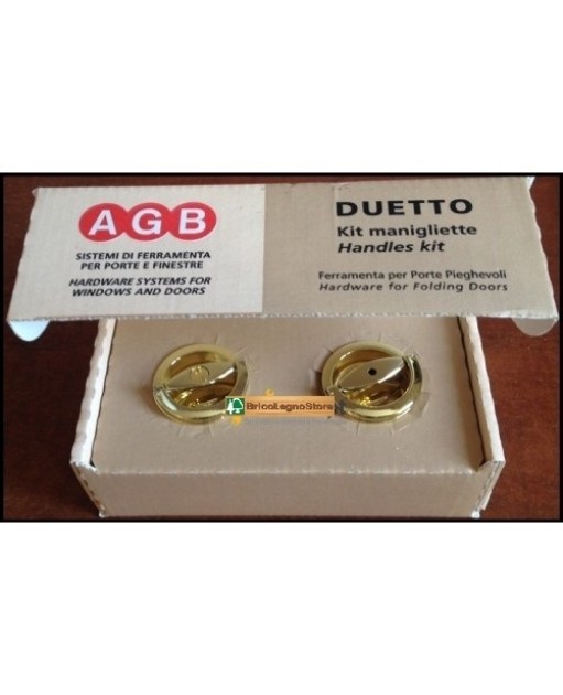Serratura patent piccola ottonata bordo tondo Agb