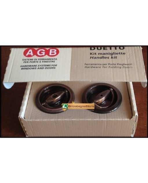 Serratura patent piccola ottonata bordo tondo Agb