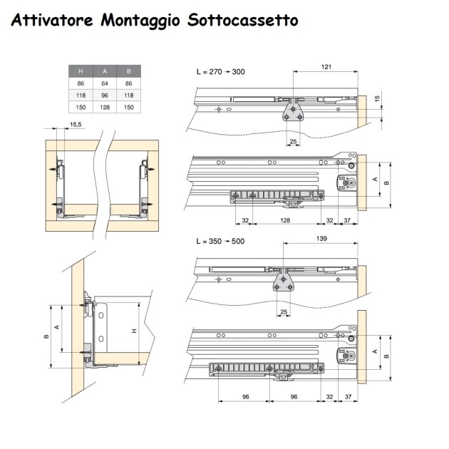 Ammortizzatori per cassetti con guide tradizionali Emuca
