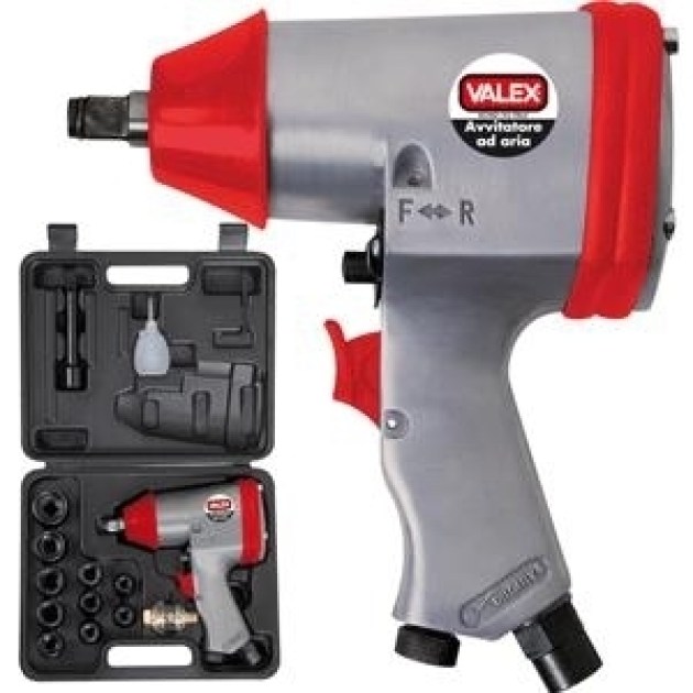 Avvitatore impulsi aria compressa in valigetta con bussole Valex