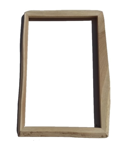 Cornice in legno massello di Rovere non refilato