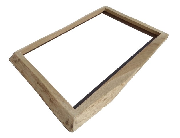 Cornice in legno massello di Rovere non refilato