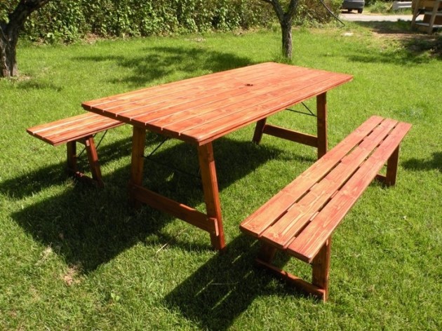 Tavolo Birreria Con Panche Chiudibile 8 + 2 posti BEER