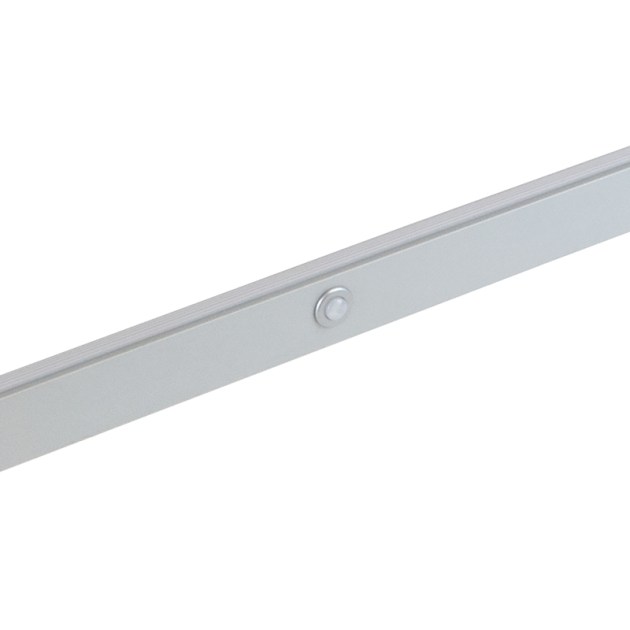 Emuca Barra appendiabili per armadi Castor con luce LED, batteria rimovibile e sensore di movimento, 858, Anodizzato opaco