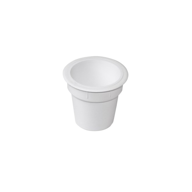 Emuca Accessorio porta oggetti Pot, Plastica bianca, Tecnoplastica