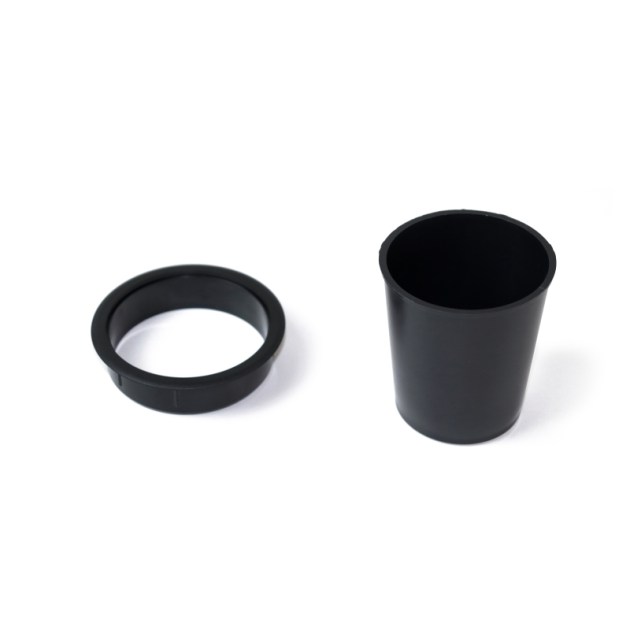Emuca Accessorio porta oggetti Pot, Plastica nera, Tecnoplastica
