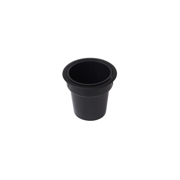 Emuca Accessorio porta oggetti Pot, Plastica nera, Tecnoplastica