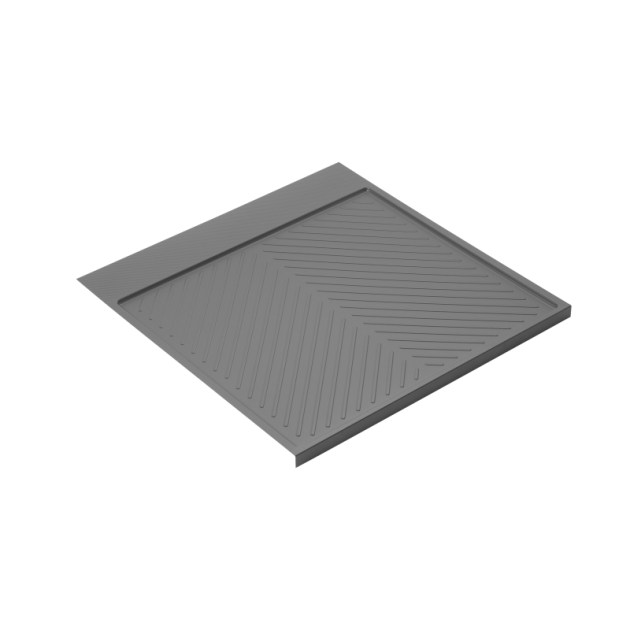 Emuca Fondi sotto lavello Sink, M100, 967x580mm, spessore della tavola 16mm, tagliabile, Tecnoplastica, Grigio antracite