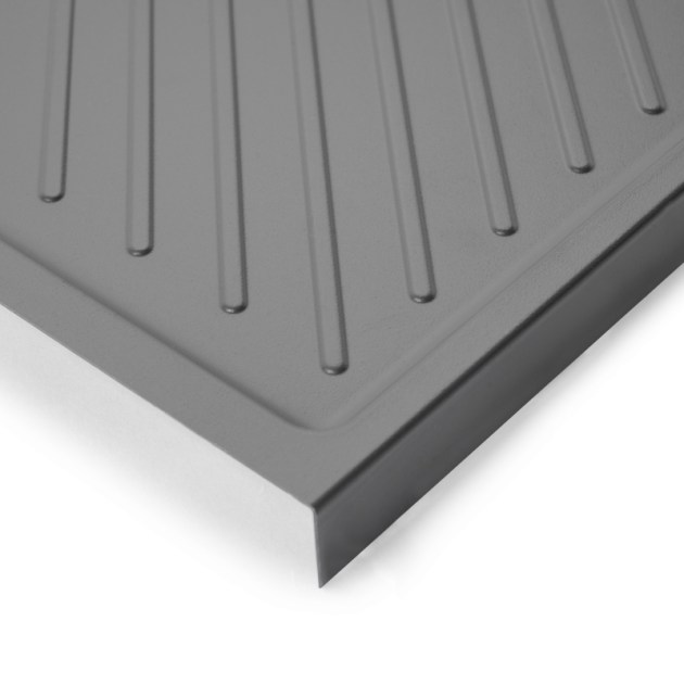 Emuca Fondi sotto lavello Sink, M100, 967x580mm, spessore della tavola 16mm, tagliabile, Tecnoplastica, Grigio antracite