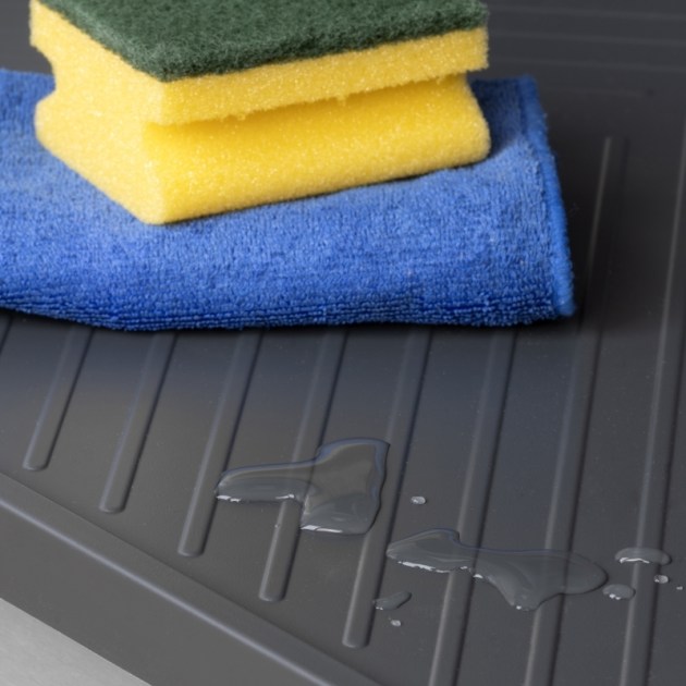 Emuca Fondi sotto lavello Sink, M60, 567x580mm, spessore della tavola 16mm, tagliabile, Tecnoplastica, Grigio antracite