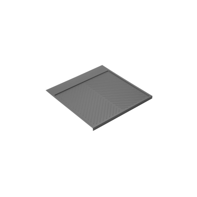 Emuca Fondi sotto lavello Sink, M60, 567x580mm, spessore della tavola 16mm, tagliabile, Tecnoplastica, Grigio antracite
