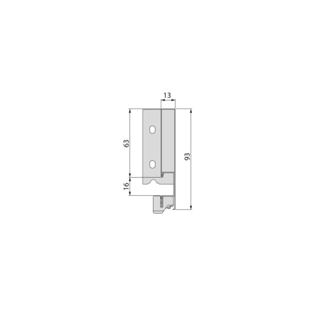 Emuca Cassetto esterno Vertex 40 kg altezza 93 mm, 550, Verniciato bianco, Acciaio