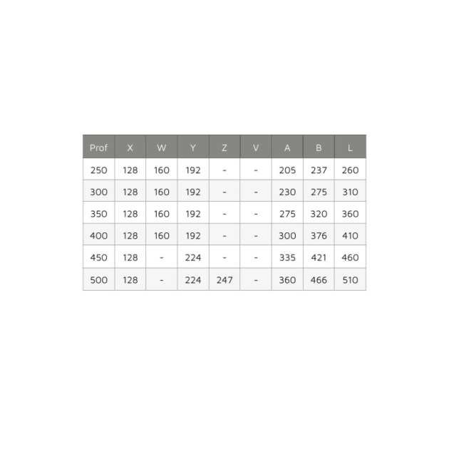 Emuca Guide a scomparsa Silver per cassetti ad estrazione totale con sistema push, 300, Zincato bianco, Acciaio