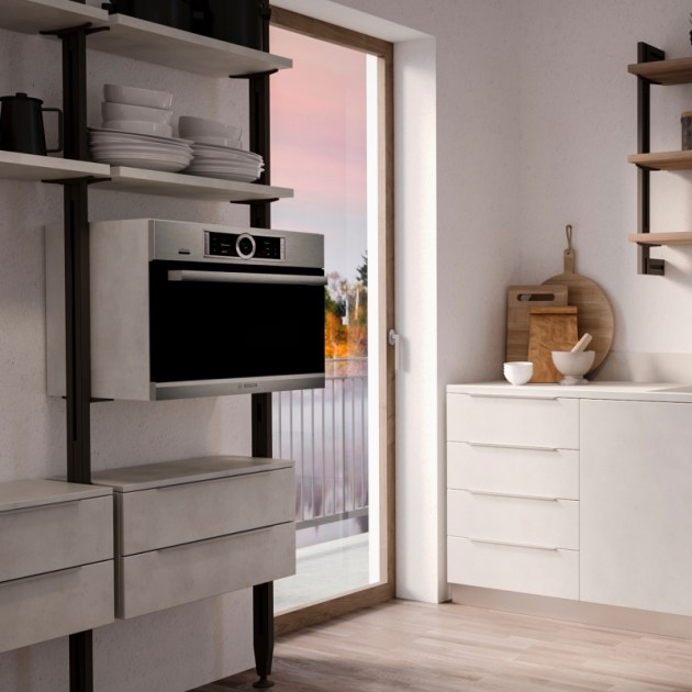 Emuca Maniglia per mobile Setubal, interasse 64 mm, Alluminio, Anodizzato opaco, 10 u.
