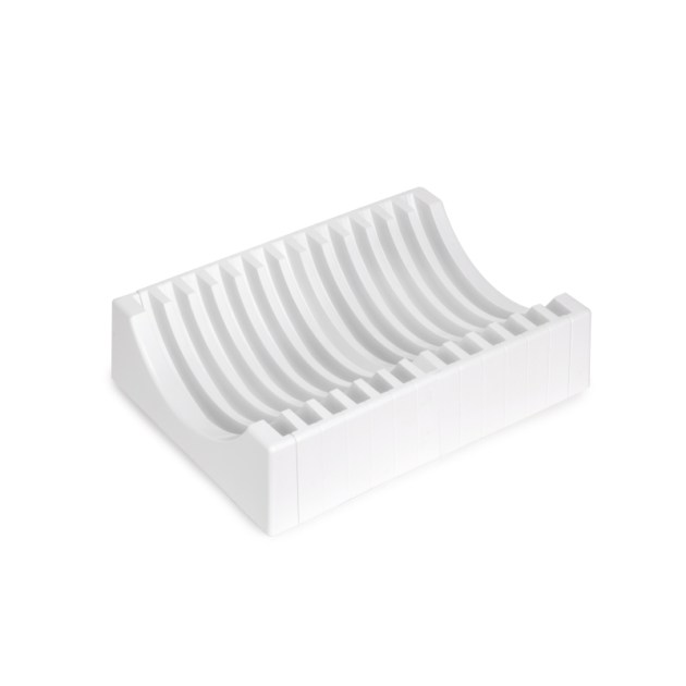 Emuca Organizer per piatti per mobile con capacità per 13 piatti, Tecnoplastica, Bianco