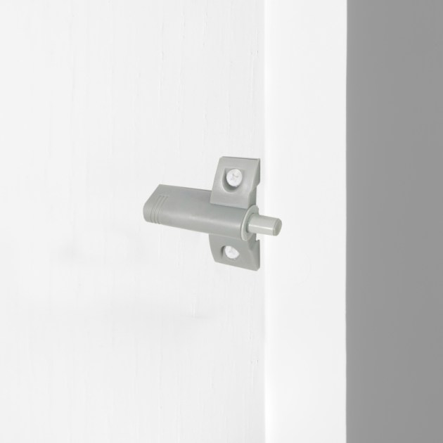 Emuca Pistone per porta a battente, chiusura soft, Acciaio, Grigio, 10 u.