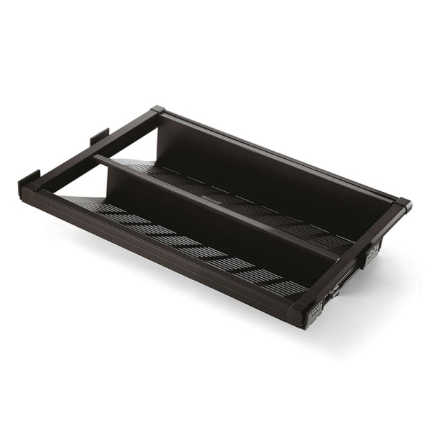 Emuca Cassetto porta-scarpe estraibile Moka, 864 - 894, Verniciato moka, Acciaio
