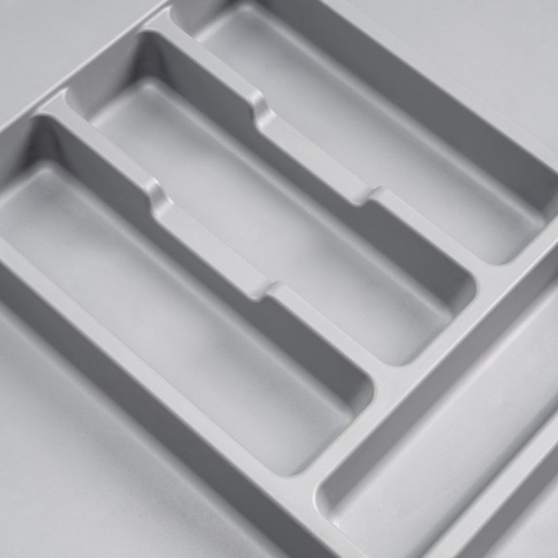Emuca Portaposate Optima Universal, 1.000, Plastica grigia, Tecnoplastica