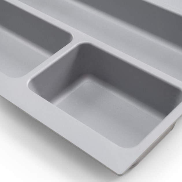 Emuca Portaposate Optima Universal, 1.000, Plastica grigia, Tecnoplastica