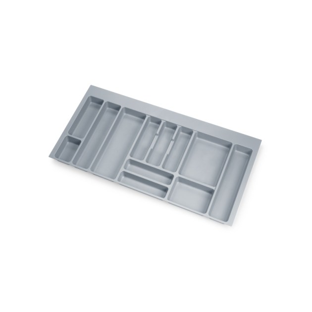 Emuca Portaposate Optima Universal, 1.000, Plastica grigia, Tecnoplastica