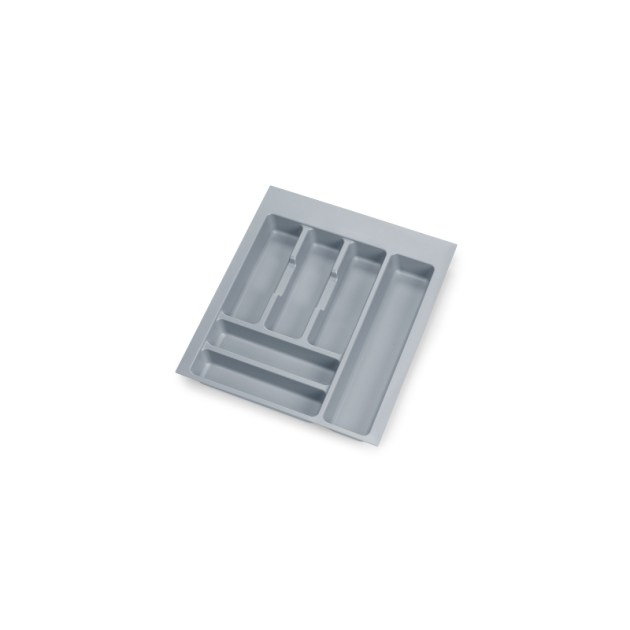Emuca Portaposate Optima Universal, 450, Plastica grigia, Tecnoplastica