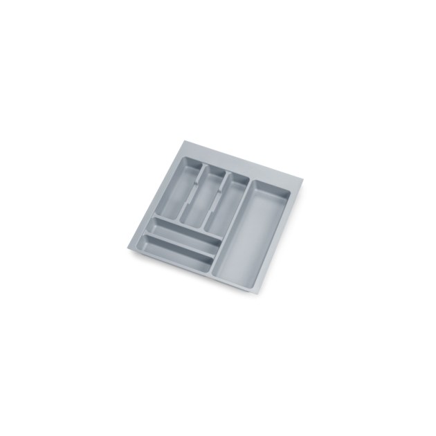 Emuca Portaposate Optima Universal, 500, Plastica grigia, Tecnoplastica