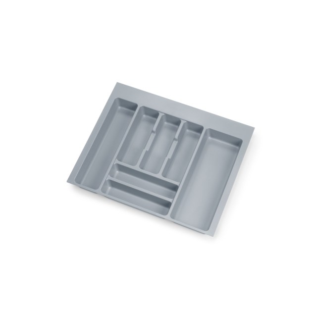 Emuca Portaposate Optima Universal, 600, Plastica grigia, Tecnoplastica