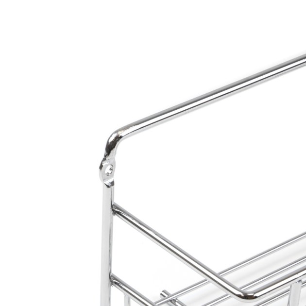 Emuca Set di 3 ripiani portaspezie Supra per mobili da cucina., Cromato brillo, Acciaio