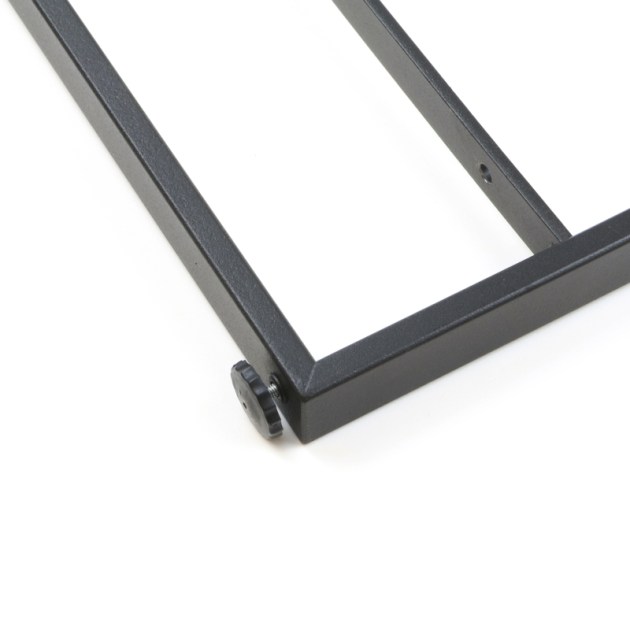 Emuca Scaffale Lader con struttura e ripiani, 1150, Verniciato nero, Acciaio e Legno