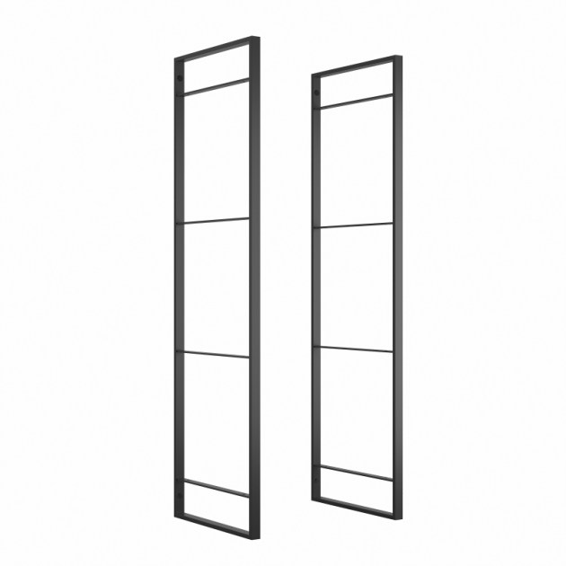 Emuca Struttura per Scaffale Lader, 1150, Verniciato nero, Acciaio