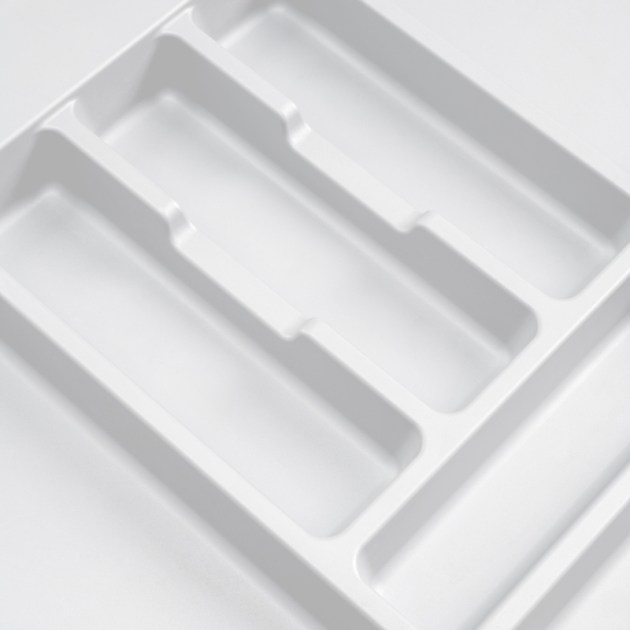 Emuca Portaposate Optima Vertex/Concept 500mm (Spalle 16mm), 450, Plastica bianca, Tecnoplastica