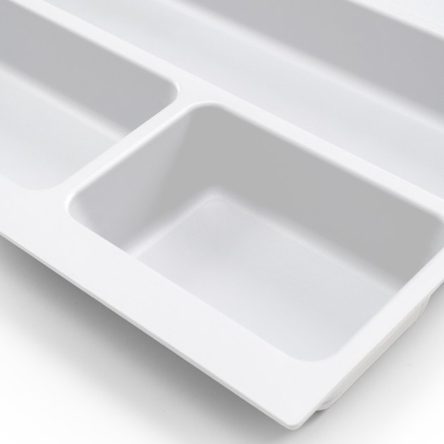 Emuca Portaposate Optima Vertex/Concept 500mm (Spalle 16mm), 450, Plastica bianca, Tecnoplastica